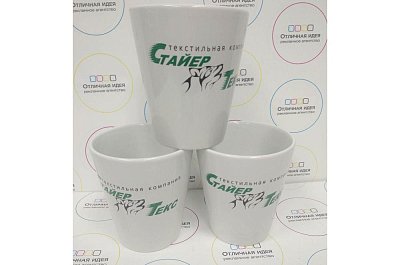 Керамическая кружка с логотипом "Стайер Текс"