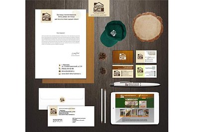 Разработка фирменного стиля "ДревСнаб"