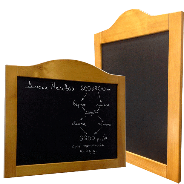 Штендер с меловой поверхностью - проекты рекламного агенства "Отличная Идея"