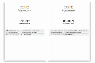 Паспорт рекламного места на доме по адресу: ул. Степанова, 6