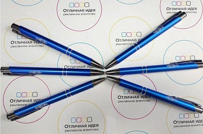 Металлическая ручка для компании "Тройка"