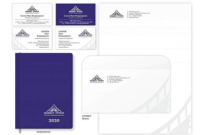 Фирменный стиль для компании "ИнвестГрупп"