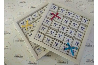 Сувенирный шоколад для компании "Перспектива"