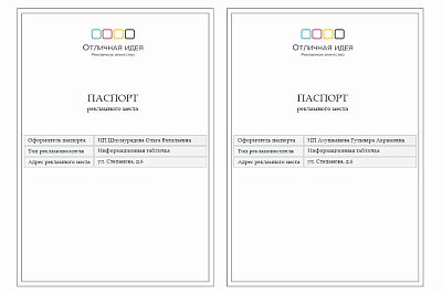 Паспорт рекламного места на доме по адресу: ул. Степанова, 6