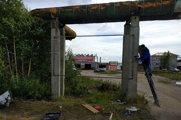 Баннер "Вторчермет" - с карманами формата А4