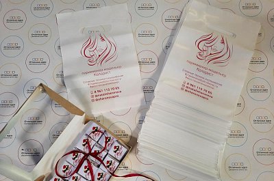 Пакет ПЭ с логотипом для фирмы "Колорист"