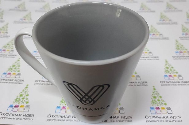 Кружки с оригинальным логотипом для компании "Василиса" - реализованные проекты рекламного агентства "Отличная Идея"