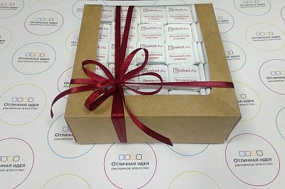 Шоколад по 5 грамм для фирмы по производству упаковки