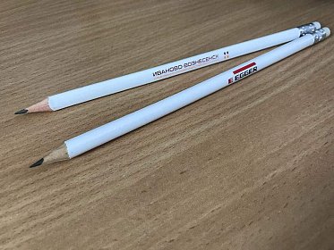 Логотип на карандашах