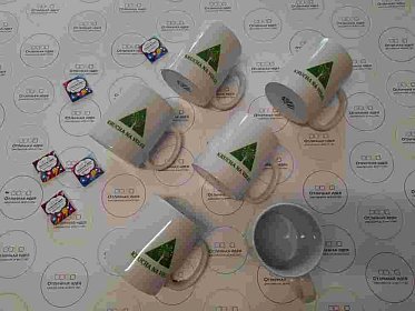 Кружки с логотипом компании Krucha na Volge