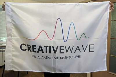 Флаг из полиэстера "CREATIVEWAVE"