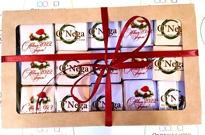 Шоколад по 5 грамм с логотипом