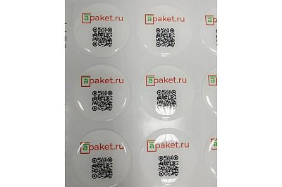 Стикеры из эпоксидной смолы для Apaket