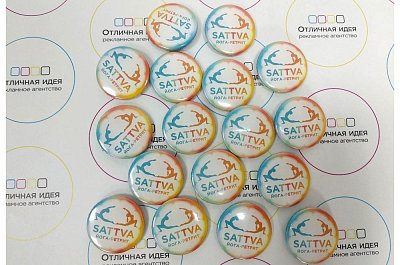 Закатной значок SATTVA