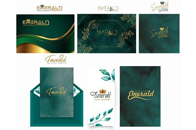 Разработка логотипа Emerald для салона красоты