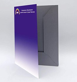 Бумажная папка для Управления образования 